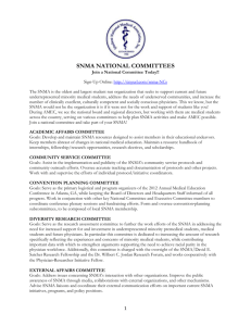 snma national committees