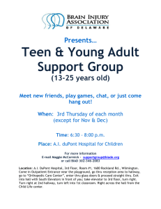 Teen Support Group 3rd TR of the month