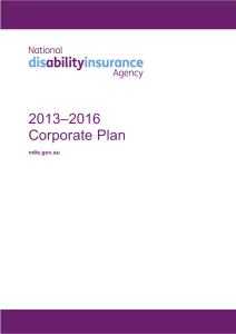 2013*2016 Corporate Plan