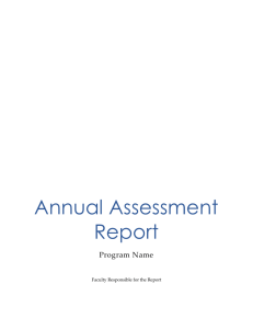 Annual Assessment Report - William Woods University
