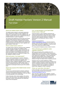 Draft Habitat Hectare Version 2 Manual