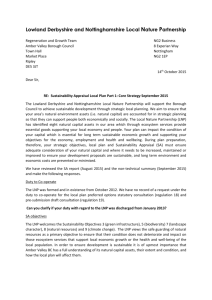 Response to Amber Valley Sustainability Appraisal
