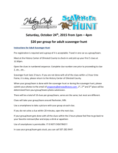 Adult Scavenger Hunt 2015 Instructions