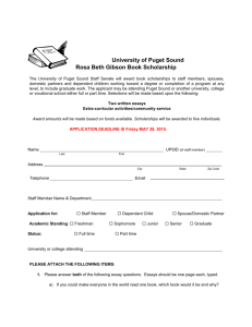 Rosa Beth Book Scholarship Application