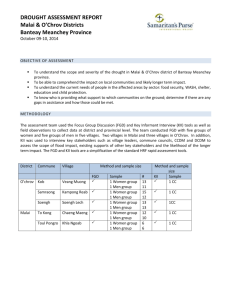 Drought Rapid Assessment Report BMC Province