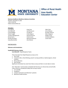 Meeting Minutes - Montana AHEC and Office of Rural Health