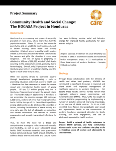 Project Summary Community Health and Social Change