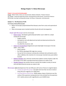 Biology Chapter 7.1 Notes