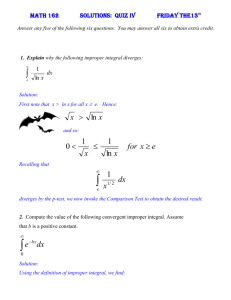 Math 162 quiz IV solutions