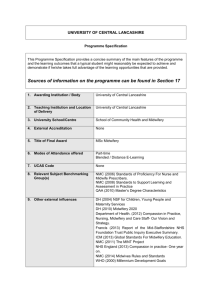 course specification - University of Central Lancashire