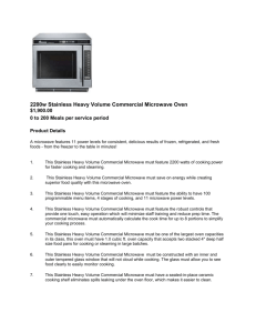 Commercial size Microwave Oven (Heavy Duty)