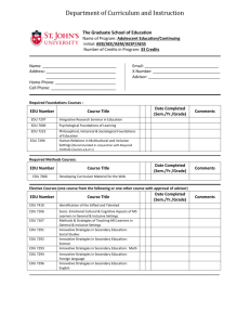 program planning sheet