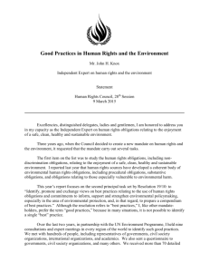 here - United Nations Mandate on Human Rights and the Environment