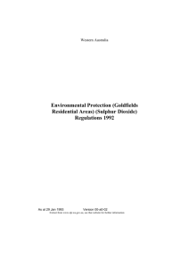 (Goldfields Residential Areas) (Sulphur Dioxide) Regulations 1992