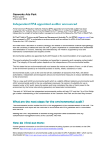 Independent EPA appointed auditor announced