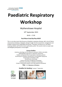 Paediatric Respiratory Workshop