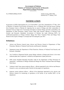 notification - Department of Plant Protection