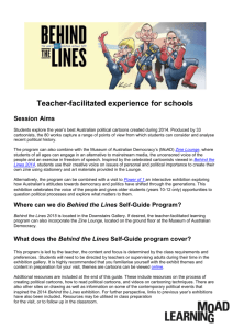 Behind the Lines teacher guide