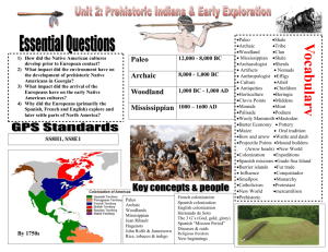 Prehistoric and Early Exploration Concept Map