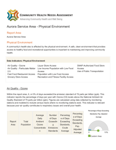 Aurora Service Area - Physical Environment