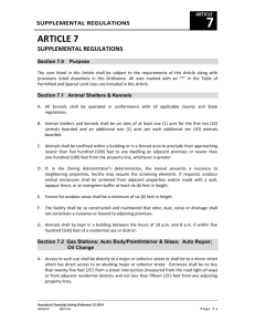 article 7 supplemental regulations