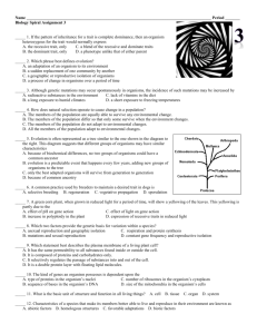 Biology Spiral Assignment 3