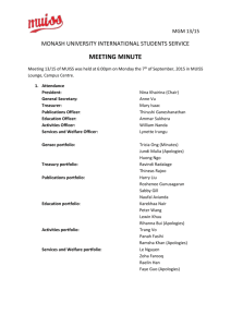 meeting minute - Monash Student Association