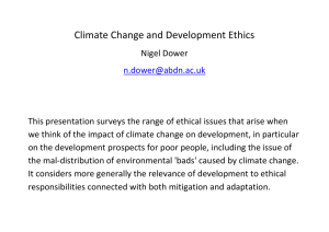 Climate Change and Development Ethics