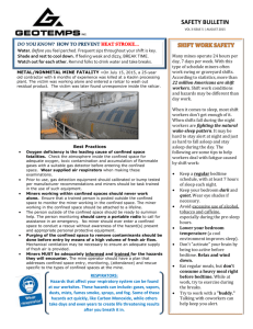Safety Bulletin August 2015