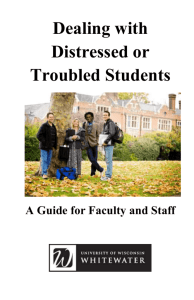 Dealing with Distressed or Troubled Students