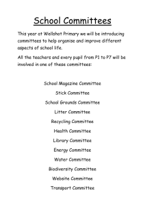 School Committees - Wellshot Primary School