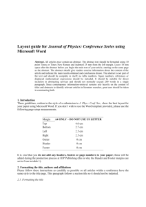 Open Access proceedings Journal of Physics: Conference series