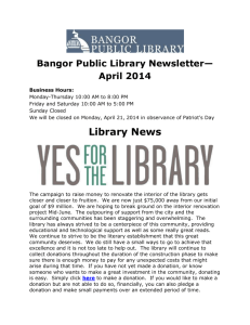 April Newsletter 2014 - Library Home