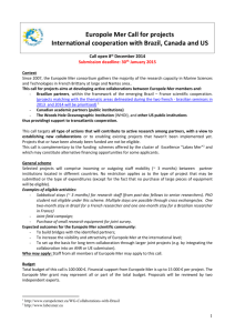 Call for proposal EuropoleMer2015