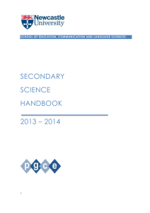 Science PGCE Course Handbook
