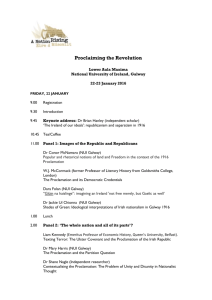 Proclaiming the Revolution conference programme