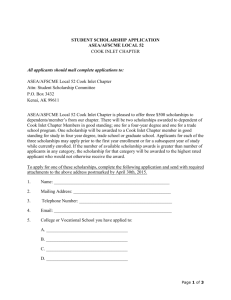 SCHOLARSHIP APPLICATION - Alaska State Employees Association