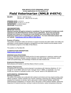 Field Veterinarian (NMLB #4974) - United States Animal Health