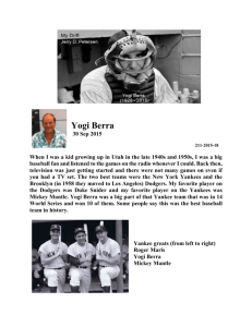 Yogi Berra 30 Sep 2015