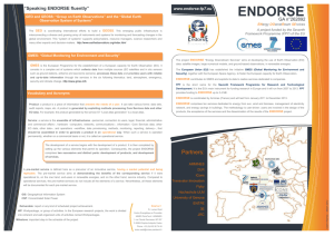 Flyer - ENDORSE FP7 project