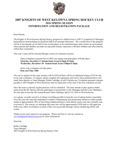 2007 knights of west kelowna spring hockey club 2016 spring