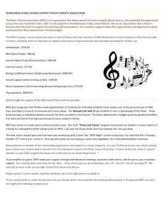 Music Parents Info/Membership Letter