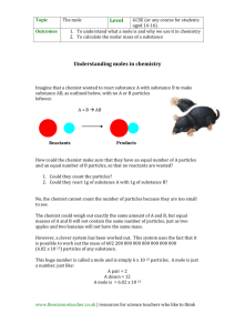 Understanding moles - the science teacher
