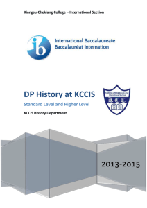 DP History at KCCIS