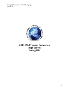 2014 Program Evaluation High School