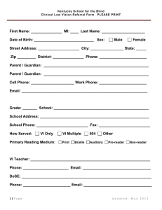 Clinical Low Vision Referral Form