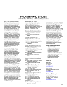 Philanthropic Studies