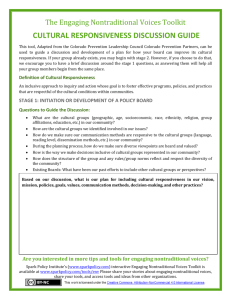 Cultural Responsiveness Discussion Guide