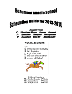 2013-2014 Scheduling Guide