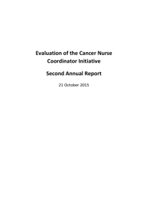 Evaluation of the Cancer Nurse Coordinator Initiative